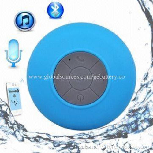 Portable Waterproof Bluetooth Wireless Stereo Speaker with Suction Cup, Built-in 400mAh Li-battery